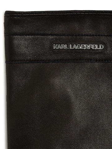 Karl Lagerfeld Fingerhandschuhe 'Essential' in Schwarz