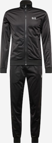 Tuta da jogging di EA7 Emporio Armani in nero: frontale