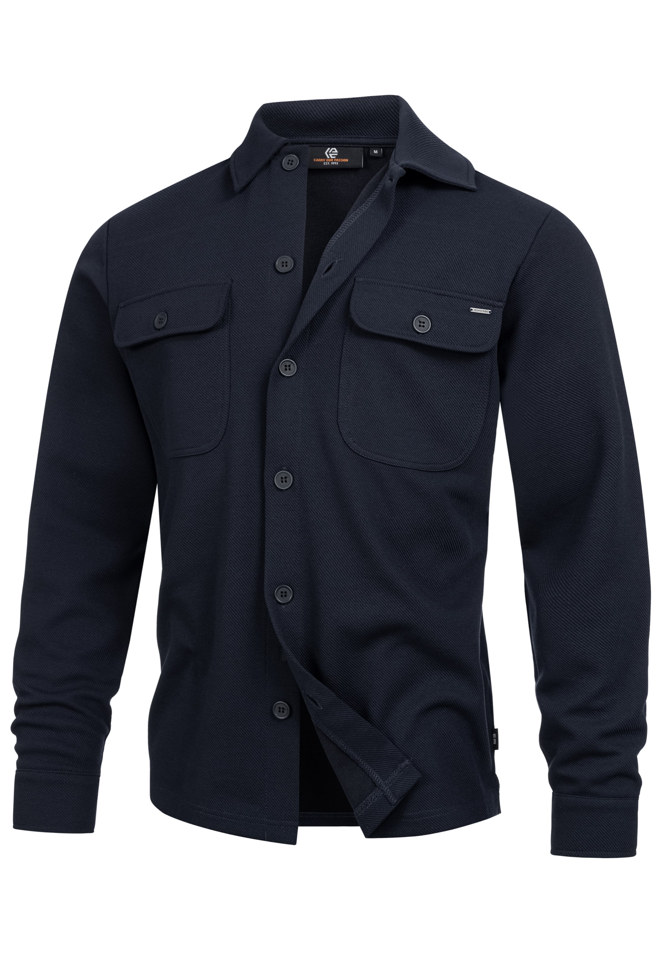 INDICODE JEANS Comfort fit Overhemd 'Nello' in Blauw: voorkant