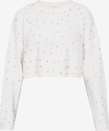 Pull-over MYMO en blanc : devant