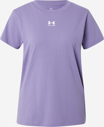 UNDER ARMOUR Toiminnallinen paita 'Rival Core' värissä lila: etupuoli