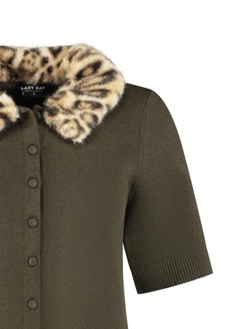 Lady Day Knit cardigan 'Lady Day Marlot Deep forest' in Green