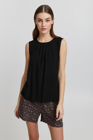 Oxmo Blouse 'Esja' in Zwart: voorkant