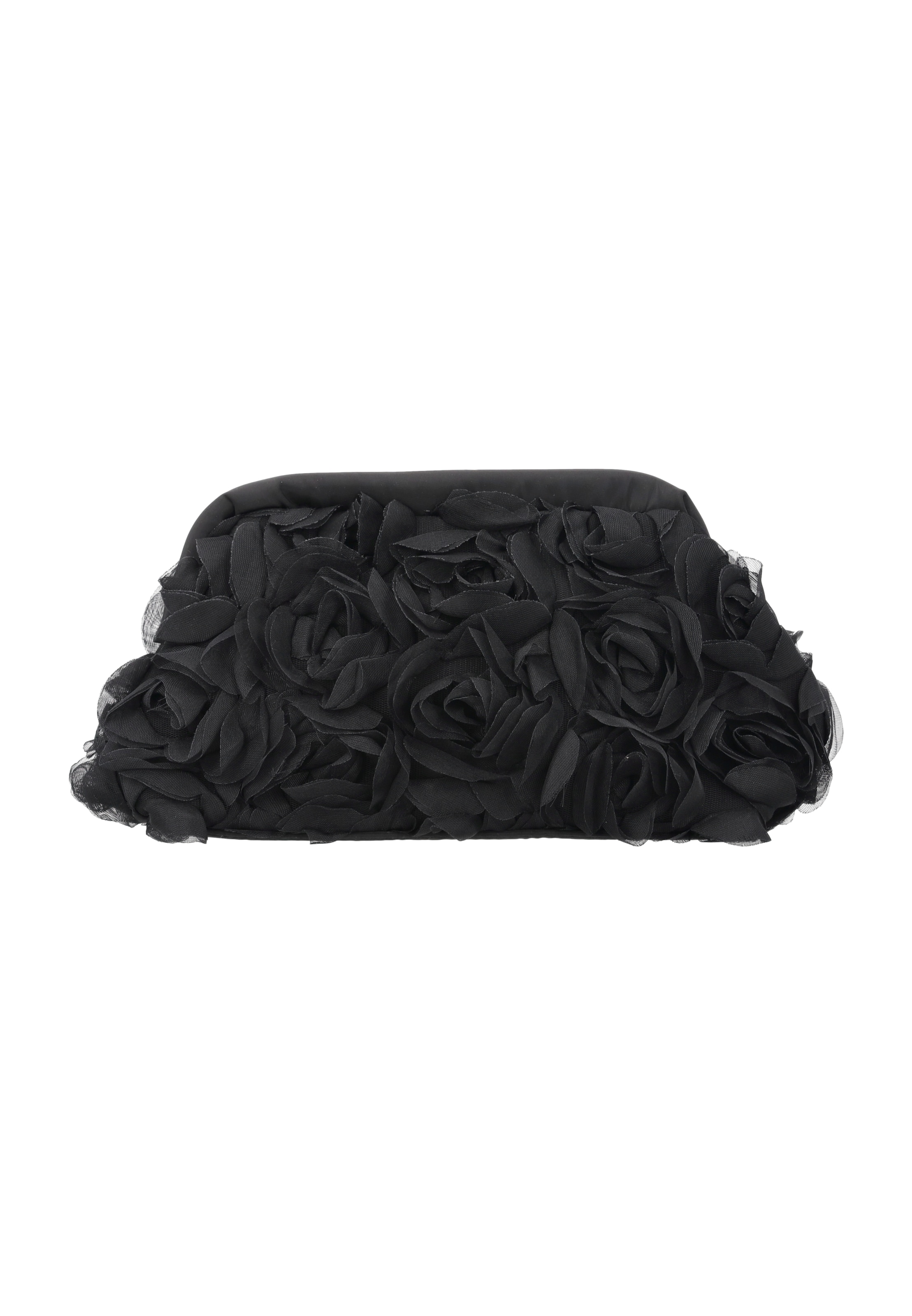 faina Clutch in Black: front