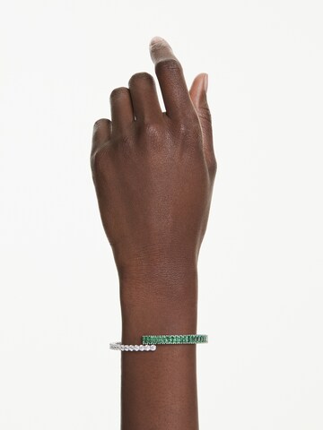 Swarovski - Pulsera en verde: frente