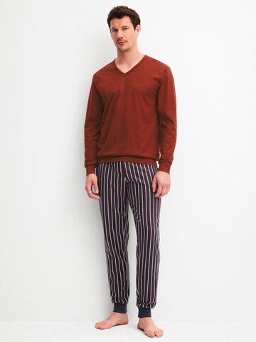 CALIDA Long Pajamas 'Cotton Special' in Red