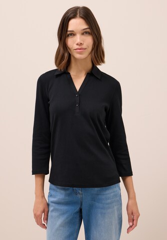 CECIL Poloshirt in Schwarz: Vorderseite