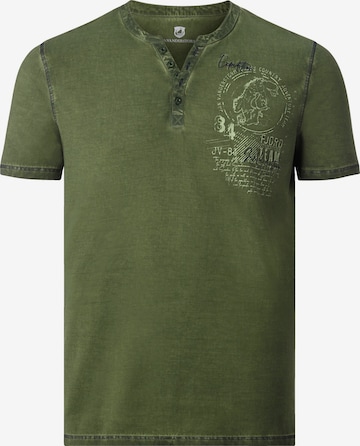 Jan Vanderstorm Shirt ' Godbert ' in Groen: voorkant
