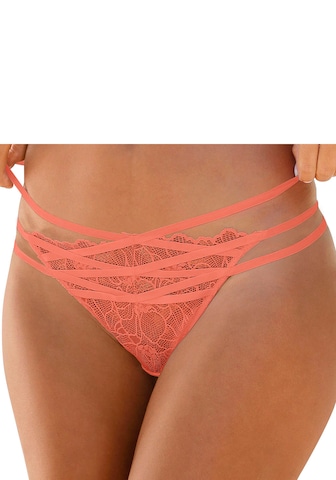 String di PETITE FLEUR GOLD in arancione: frontale