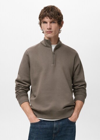MANGO MAN Sweatshirt 'Winny' in Brown: front