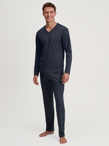 CALIDA Pyjama lang 'Relax Streamline'‌‌‌‌‌‌‌‌‌ in Blau