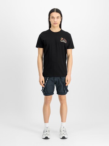 ALPHA INDUSTRIES Слим фит Спортен панталон в синьо
