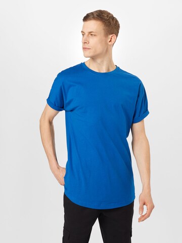 T-Shirt Urban Classics en bleu : devant