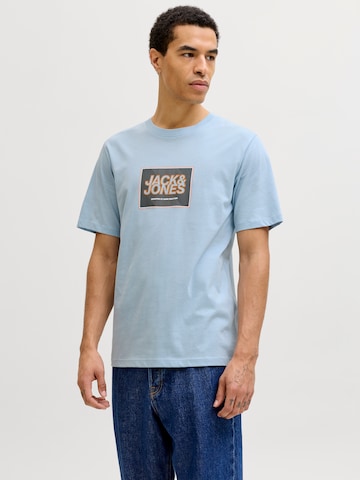 JACK & JONES - Camiseta en azul: frente