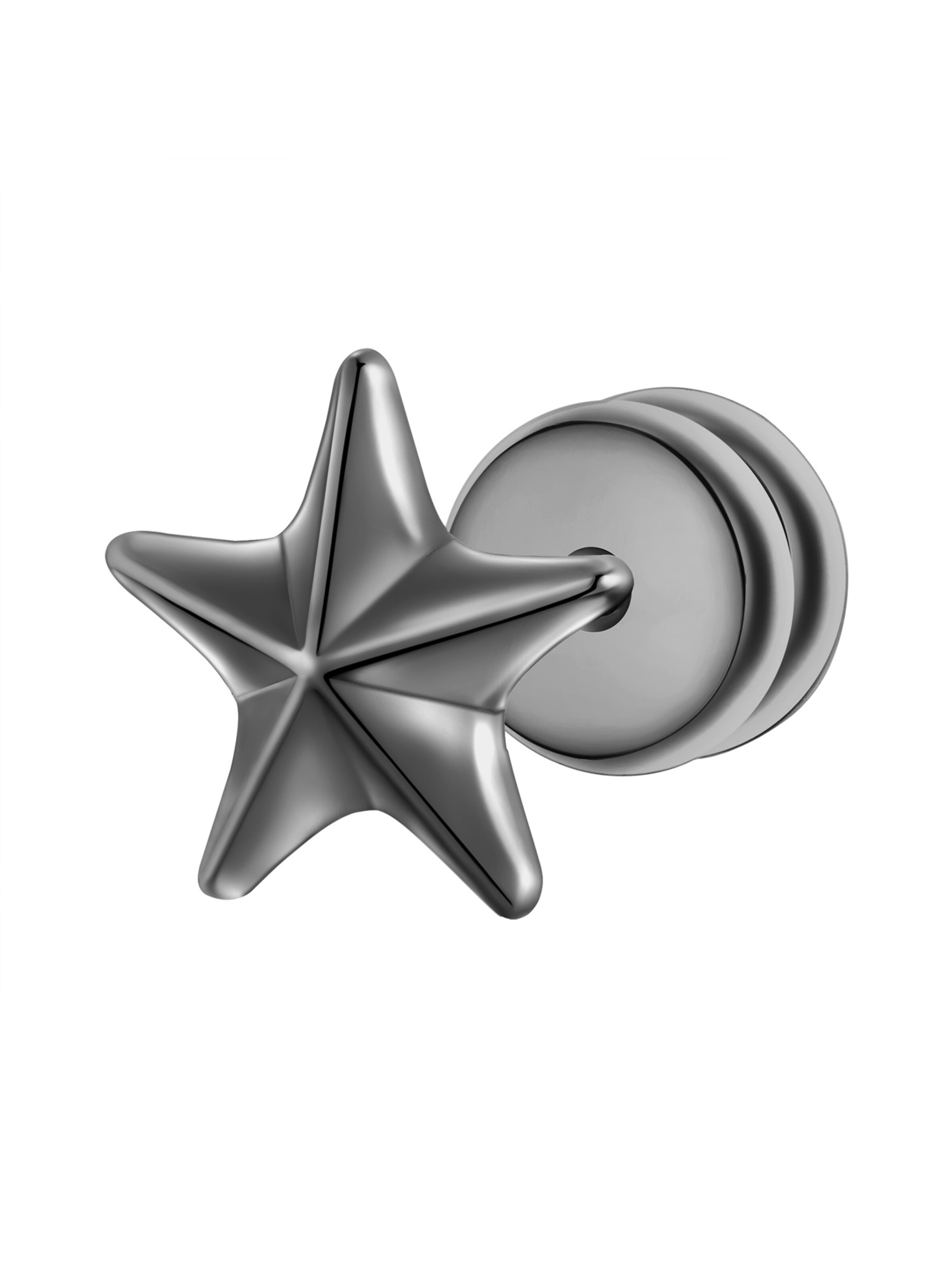 Boucles d'oreilles True Rebels en gris : devant