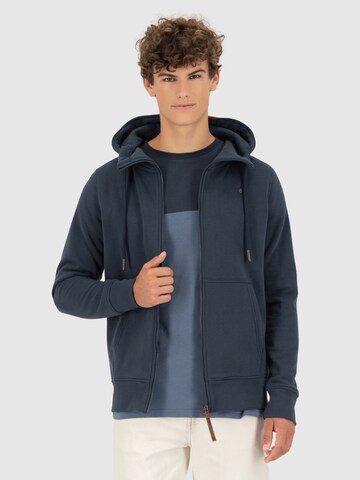 Alife and Kickin Sweatjacke 'Trasher' in Grau: Vorderseite