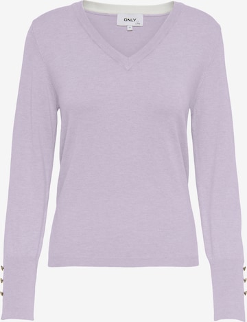 ONLY Sweater 'JULIE' in Purple: front