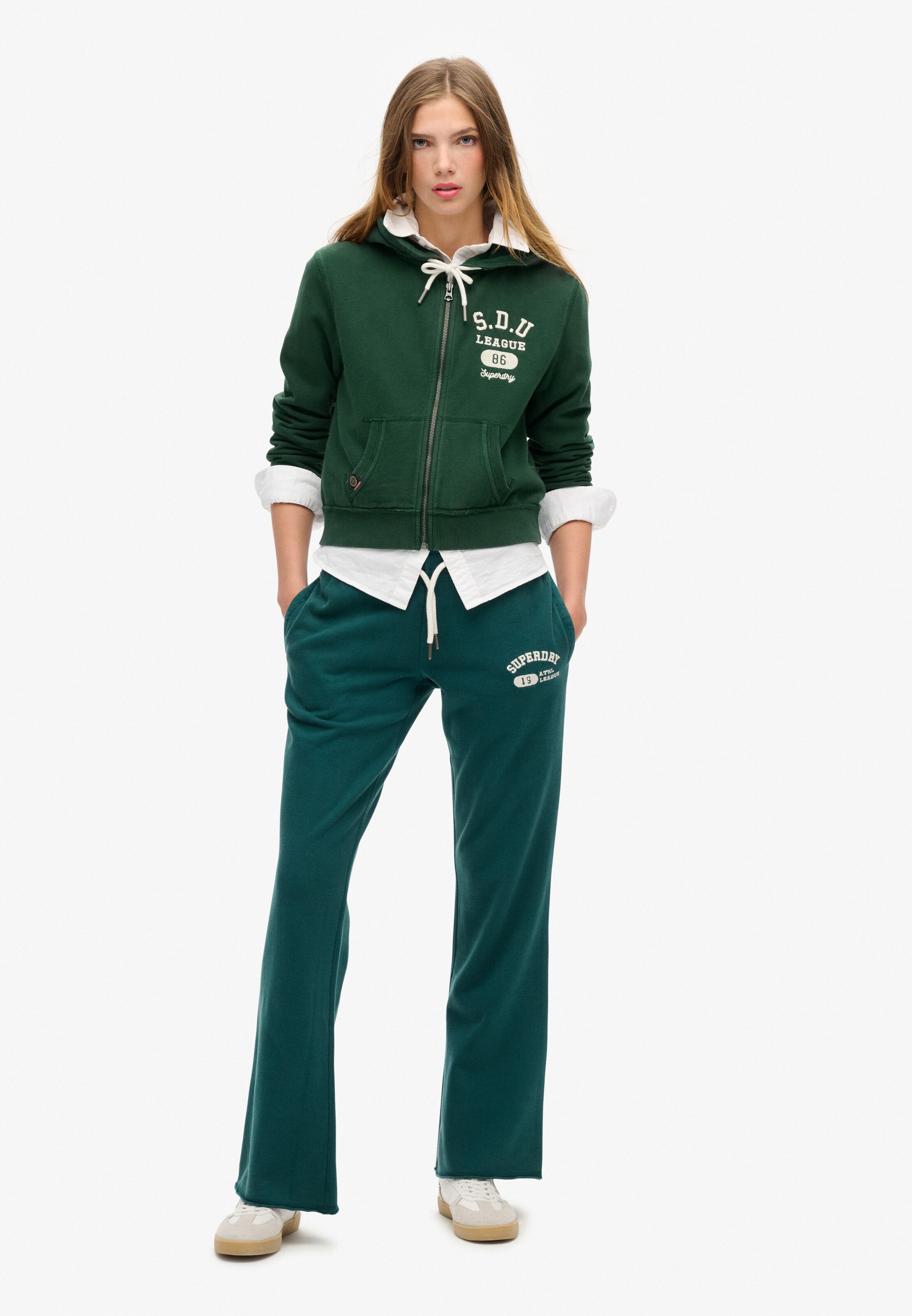 Veste de survêtement Superdry & Co en vert