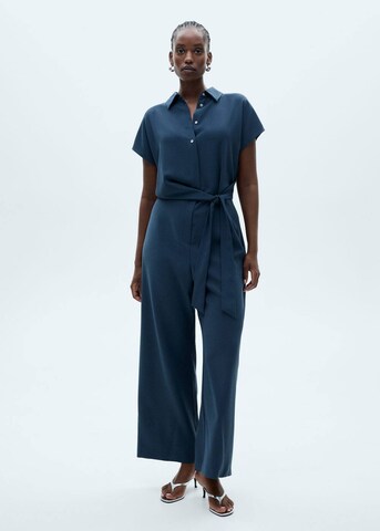 MANGO Jumpsuit 'Juani' in Blauw: voorkant