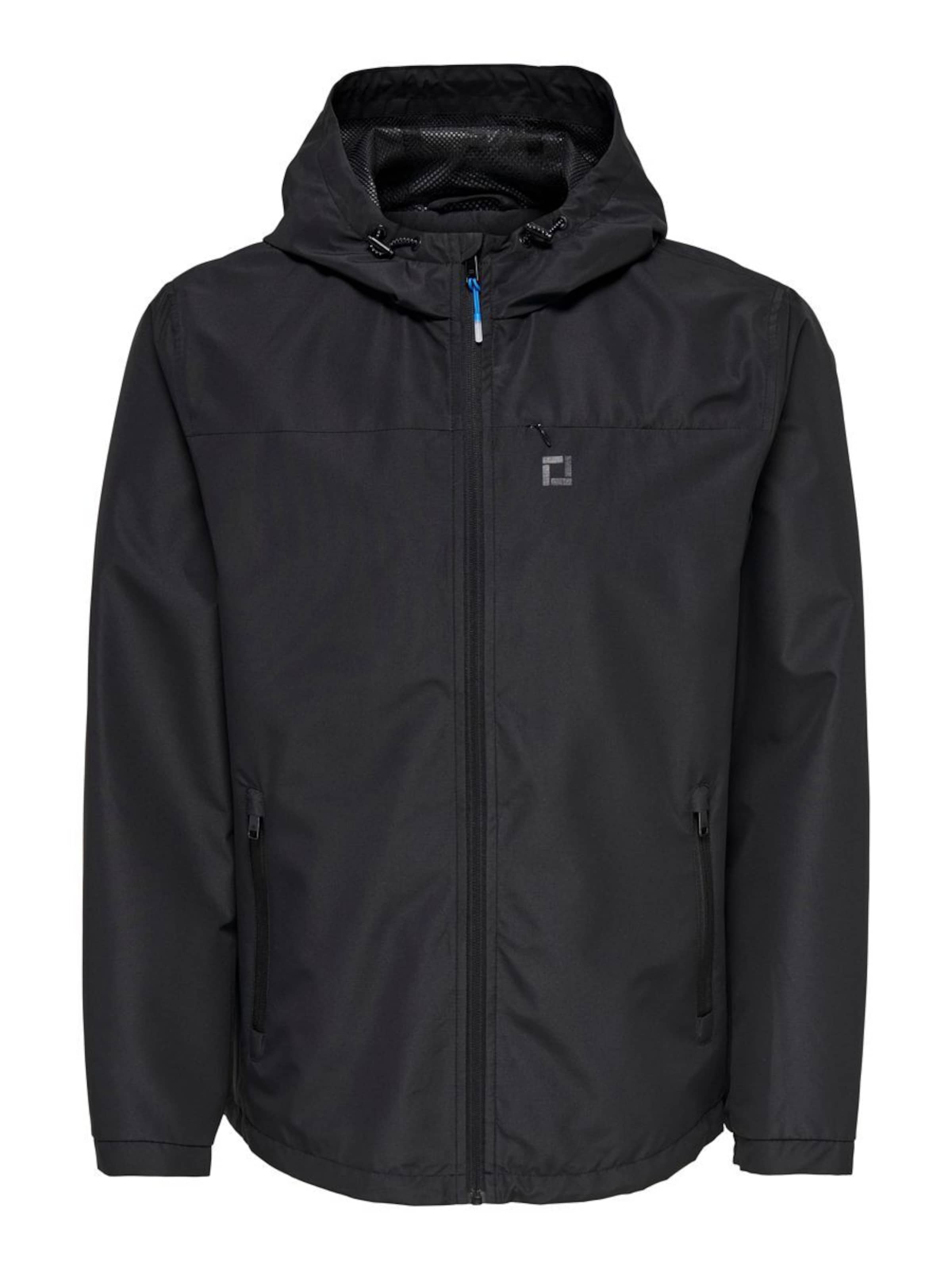 Only & Sons Prehodna jakna | črna barva: sprednja stran