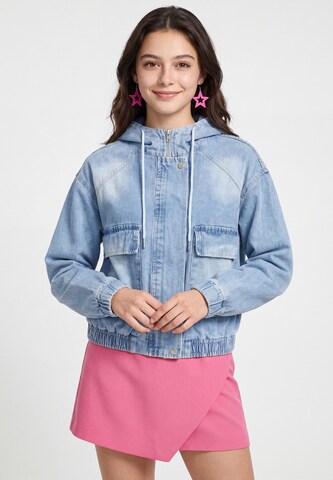MYMO Between-Season Jacket in Blue: front