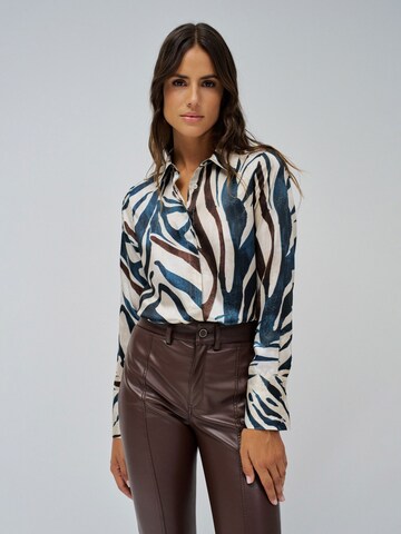 Salsa Jeans Bluse in Blau: Vorderseite