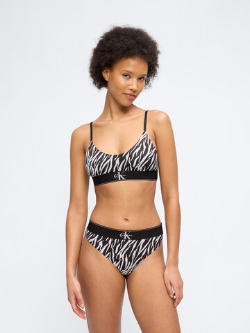 Calvin Klein Underwear String bugyik - fekete