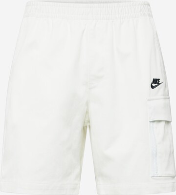Nike Sportswear Обычный Штаны в Белый: спереди
