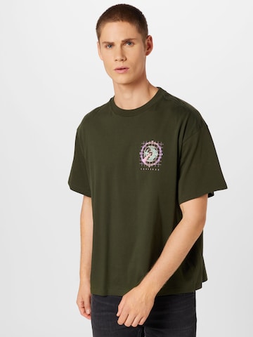 T-Shirt 'SATELLITE' CONVERSE en vert : devant