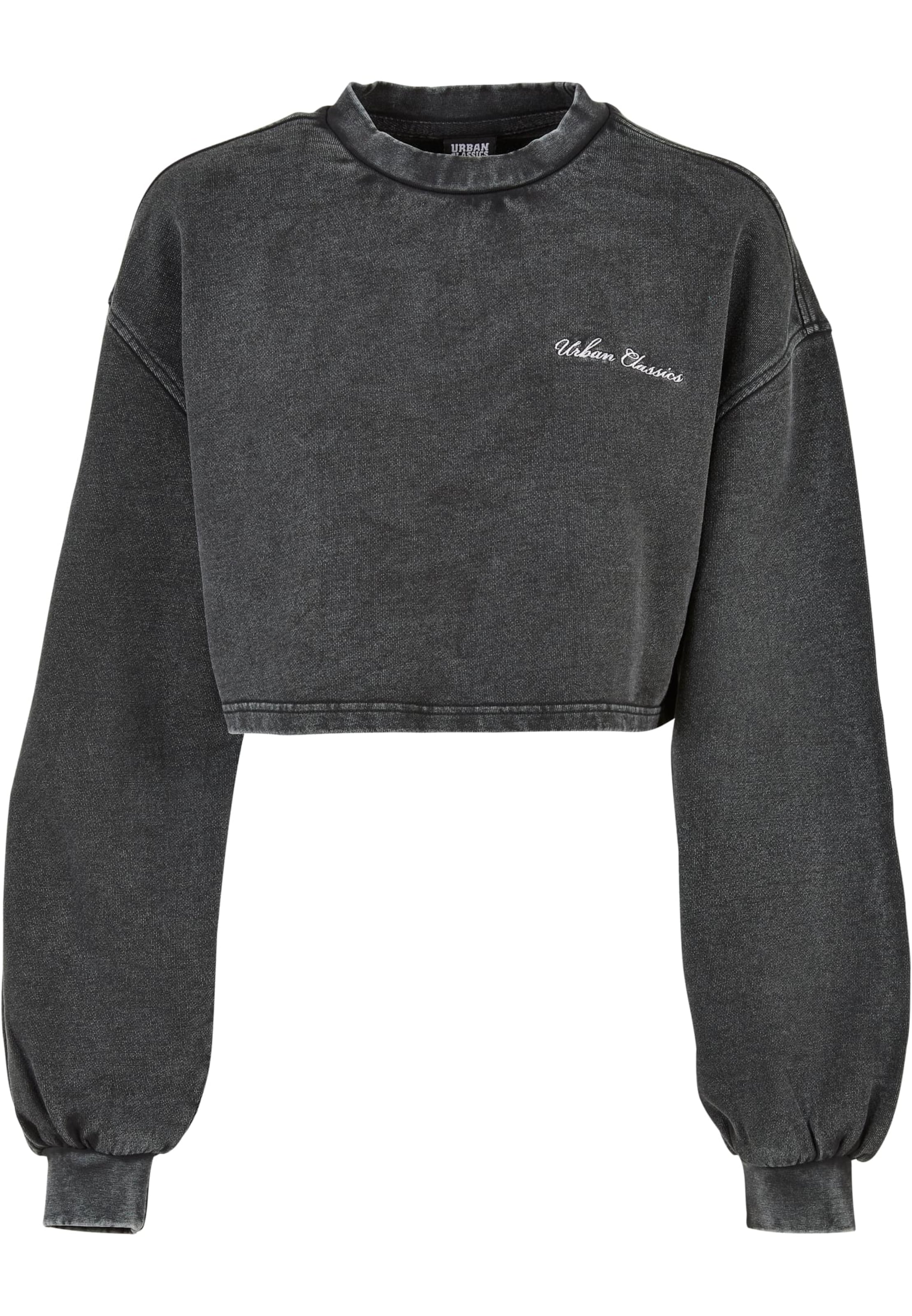 Urban Classics Sweatshirt in Black: front