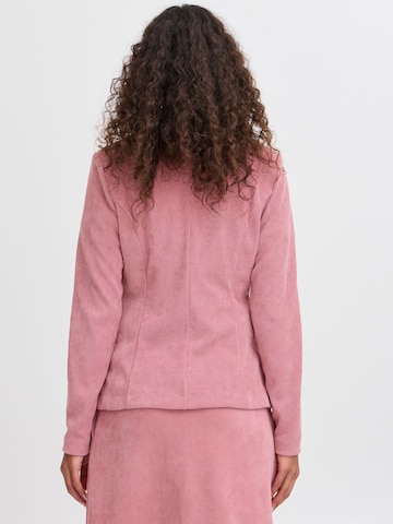 ICHI Blazer ' IHKATE CORDUROY BL2 ' in Pink