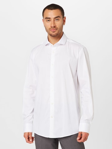 DRYKORN Comfort Fit Skjorta 'Jedda' i vit: framsida
