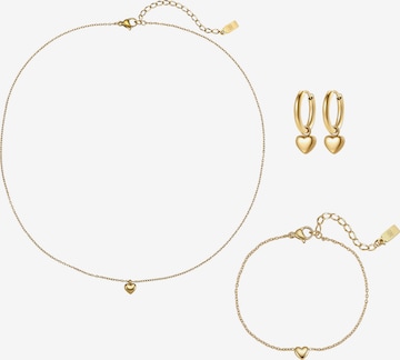 Hey Happiness Schmuckset 'Heart Squad' in Gold: Vorderseite