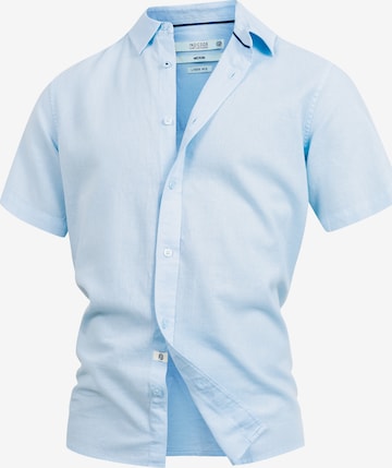 INDICODE JEANS Hemd 'Ceppo' in Blau: Vorderseite