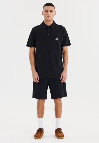 SOS Poloshirt 'Monviso' in Schwarz