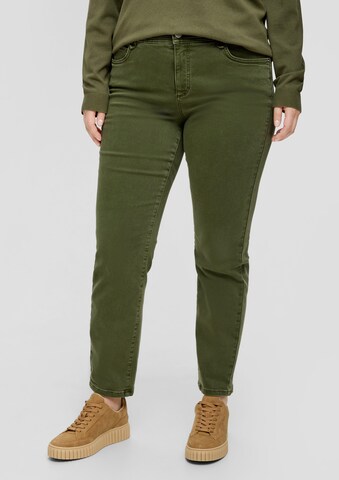 TRIANGLE Regular Jeans in Green: front