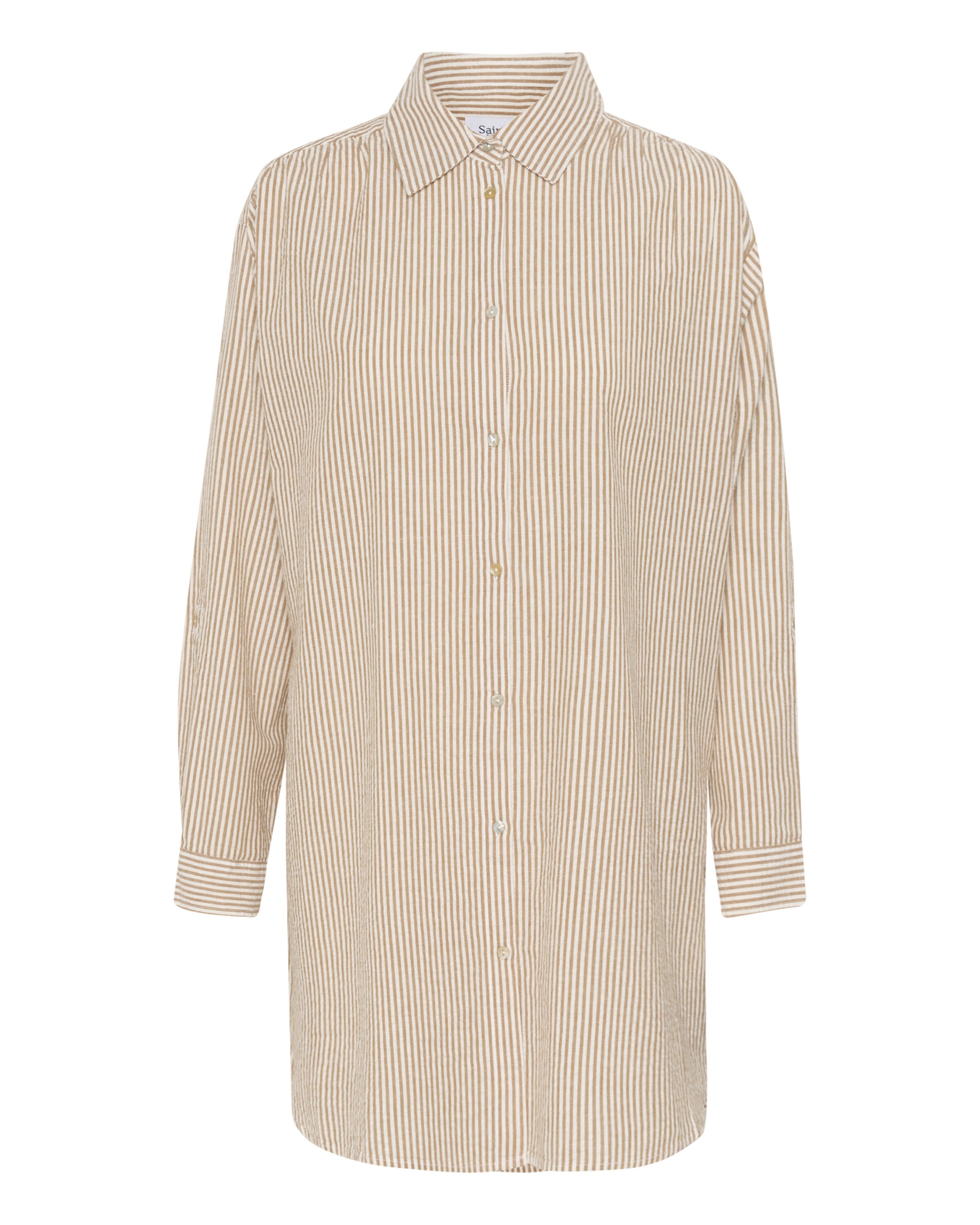 SAINT TROPEZ Bluse i beige: forside