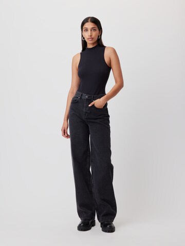 Wide Leg Jean 'Cleo' LeGer by Lena Gercke en noir