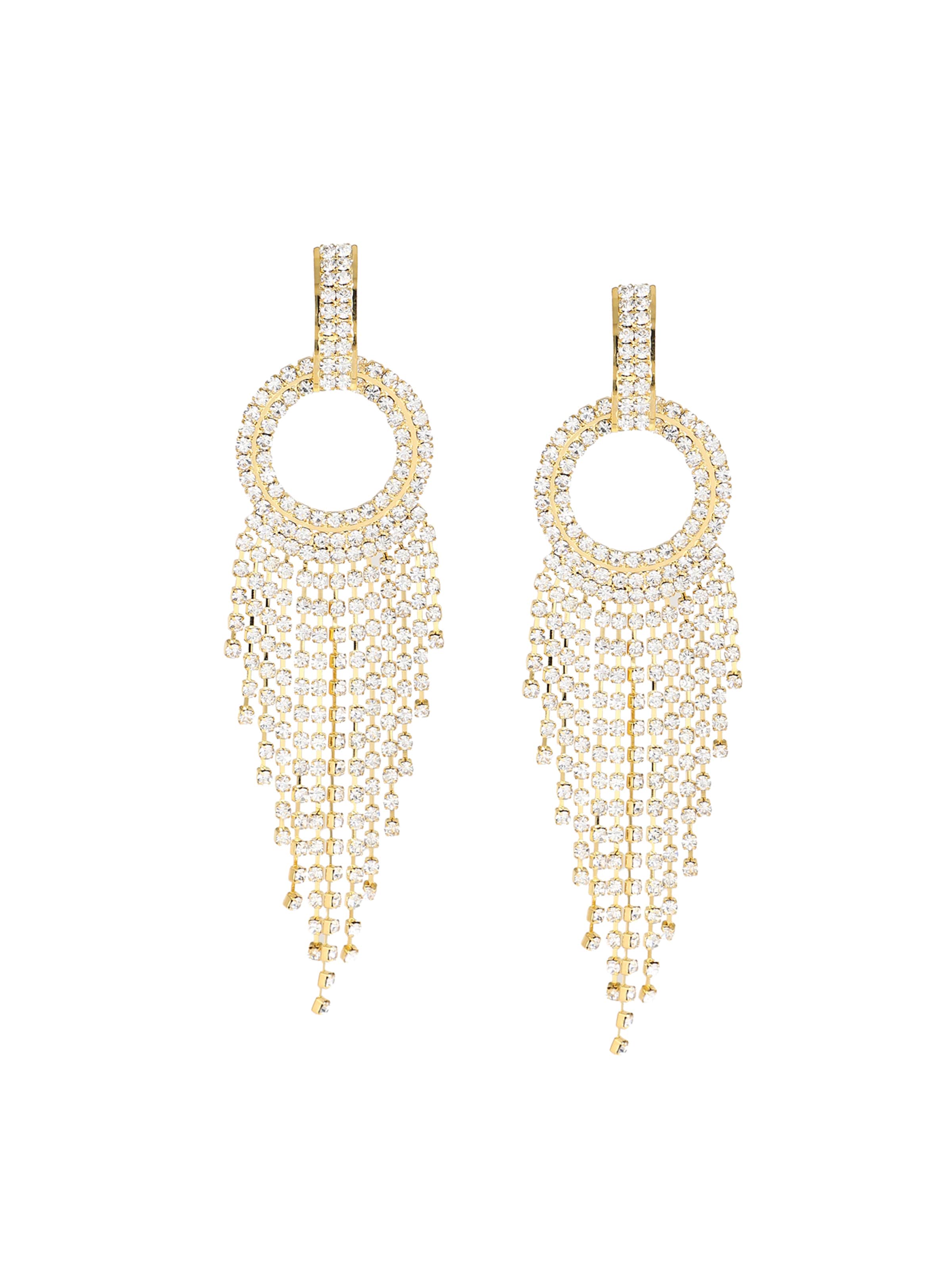 Boucles d'oreilles 'Yashasvi' SOHI en argent : devant