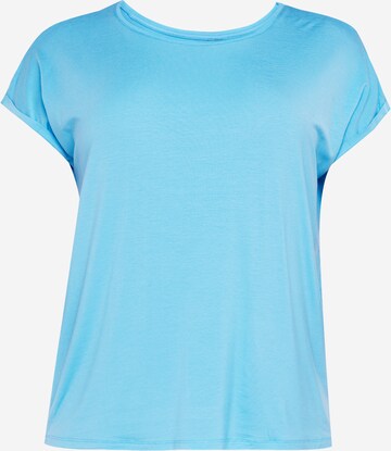 Vero Moda Curve T-shirt 'AYA' i blå: framsida