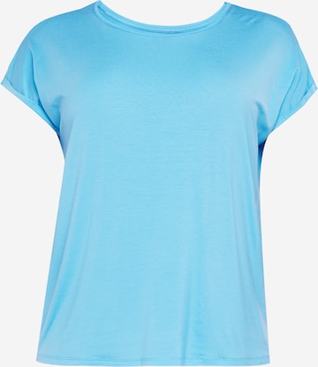 Vero Moda Curve T-Shirt 'AYA' in Blau: predná strana