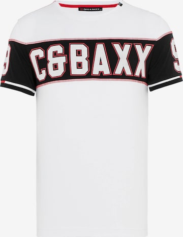 CIPO & BAXX T-Shirt in Weiß: front