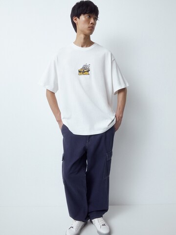 Pull&Bear T-Shirt in Weiß