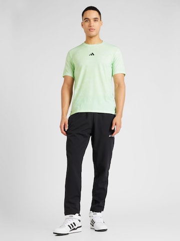 ADIDAS PERFORMANCE - Camisa funcionais 'Power Workout' em verde