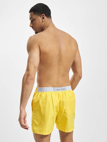 Calvin Klein Swimwear Board Shorts in Yellow