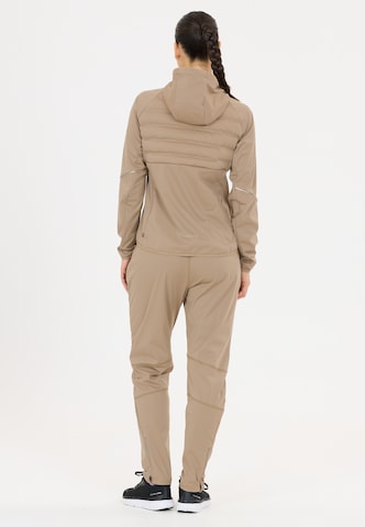 ENDURANCE Slim fit Workout Pants 'Eluna' in Brown