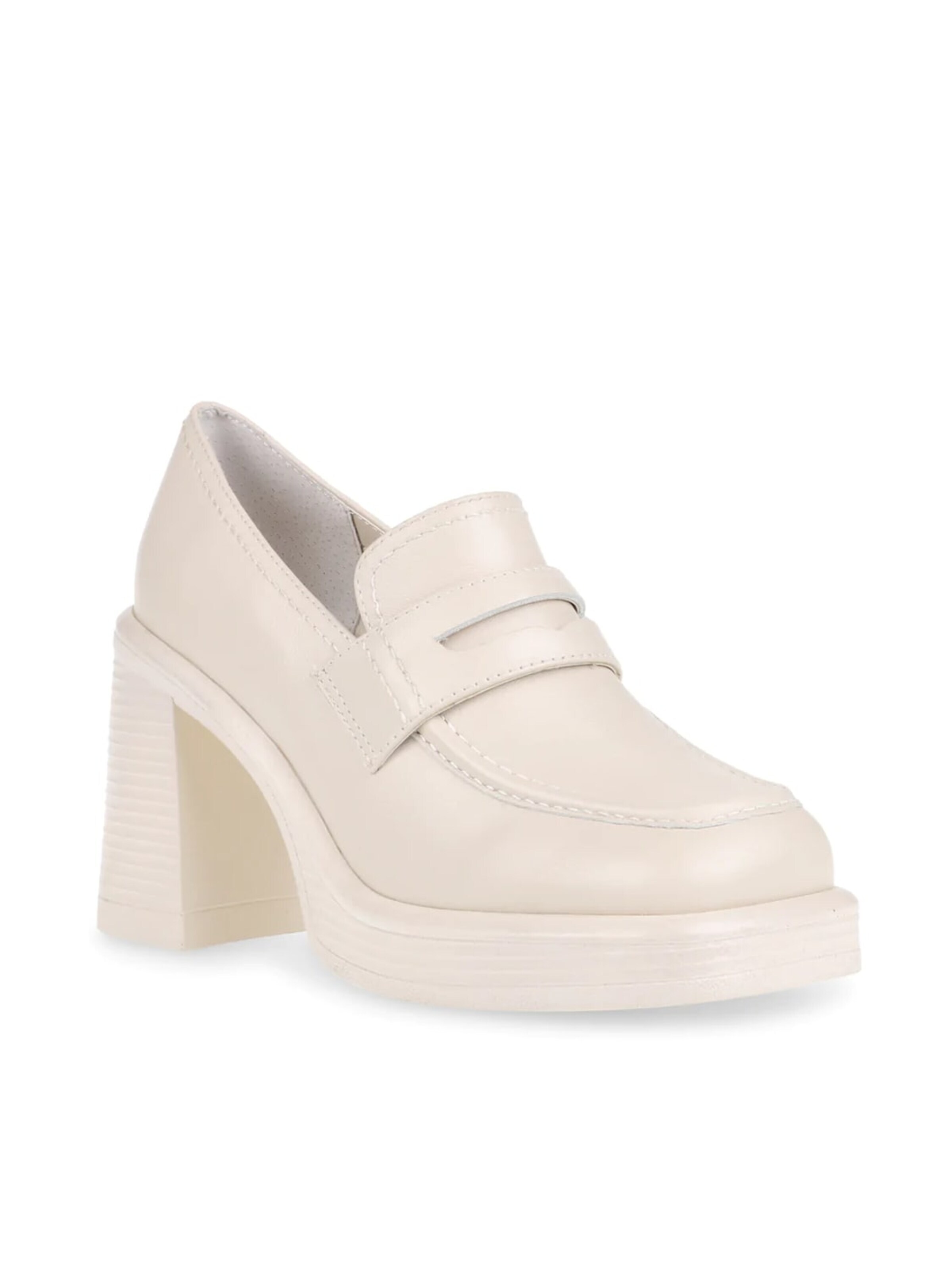 Escarpins à plateforme 'Womens Far-Out Nantural Le Loafer Shoes' STEVE MADDEN en blanc