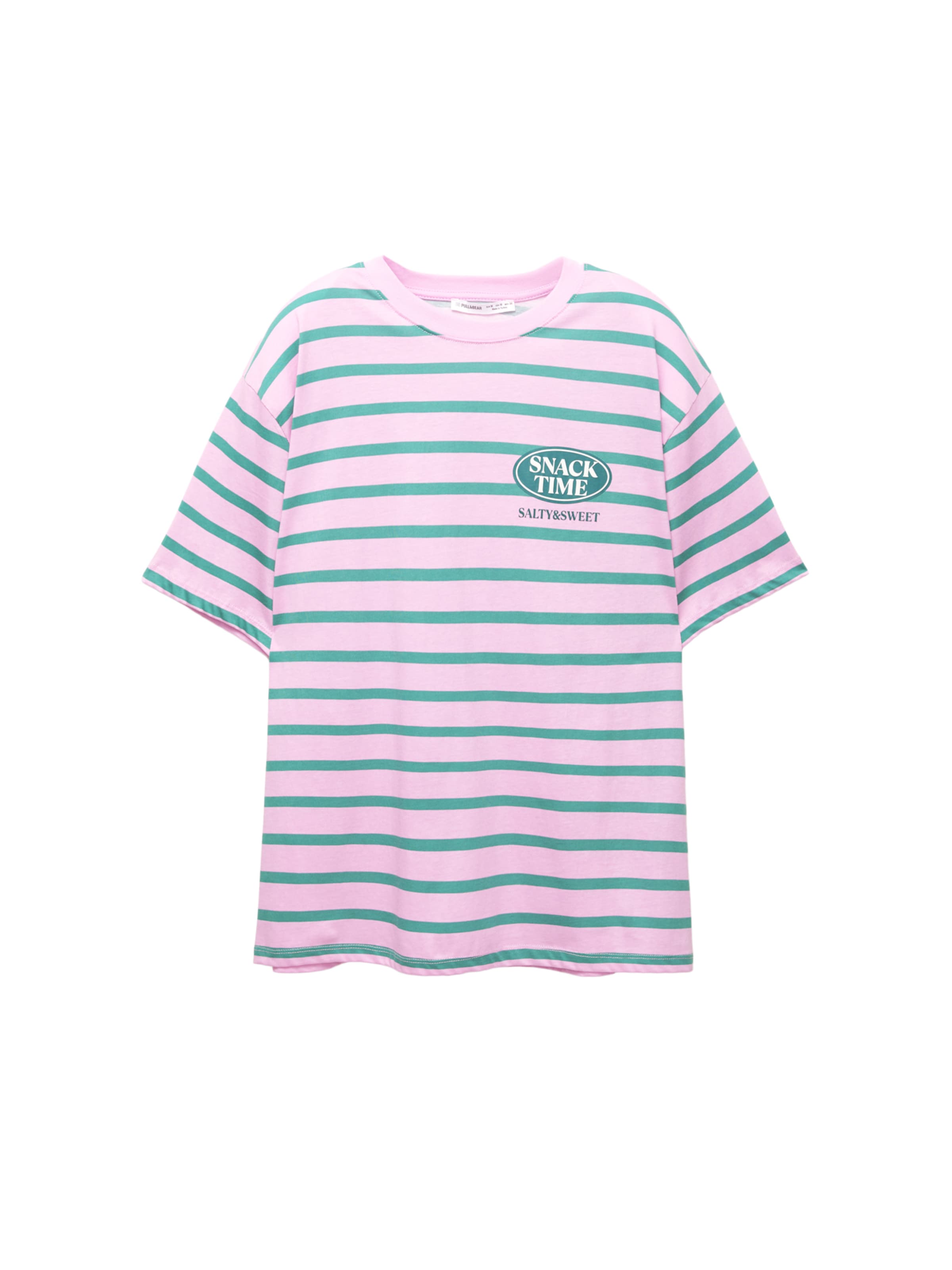 dohánybarna / jáde / fenyő / szilva Pull&Bear Póló 'TACOS', Termék nézet