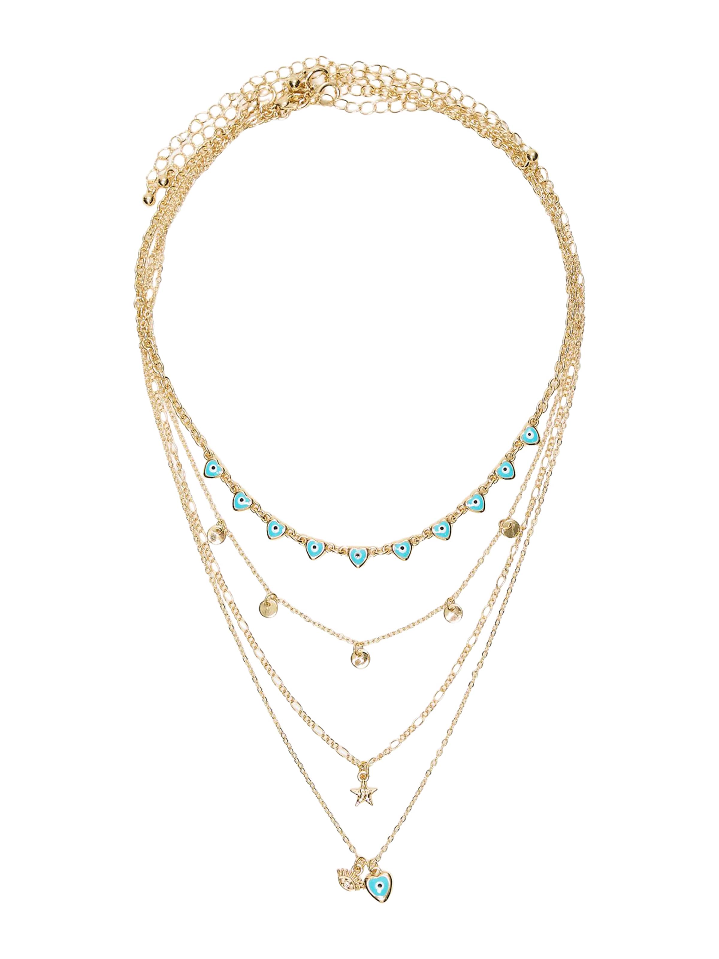 Bershka Verižica | zlata barva: sprednja stran