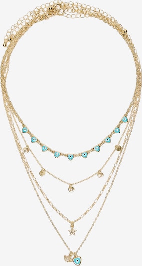 Bershka Lančić u tirkiz / zlatna / crna / bijela, Pregled proizvoda